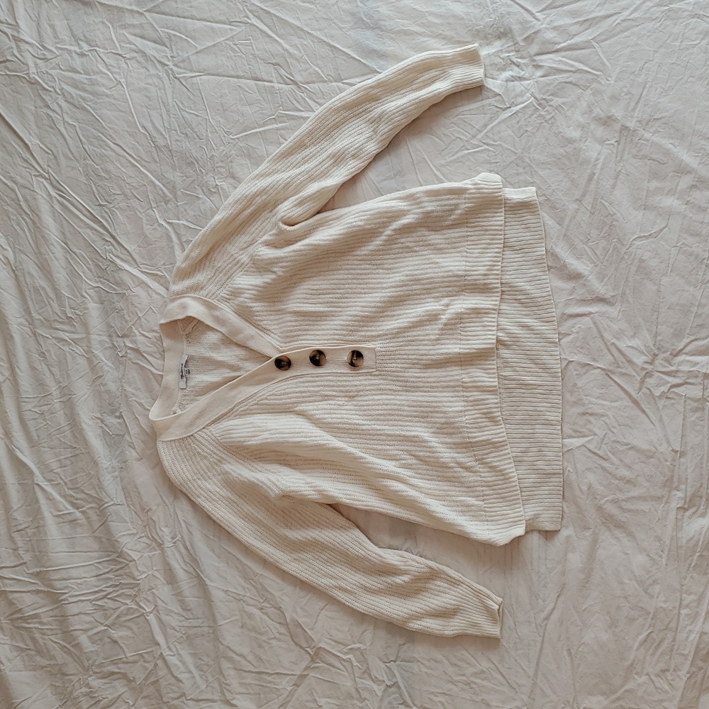 Madewell Ivory Knit Sweater.